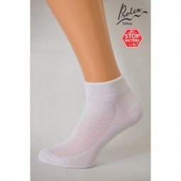 Kotníkové ponožky Kradana bílé