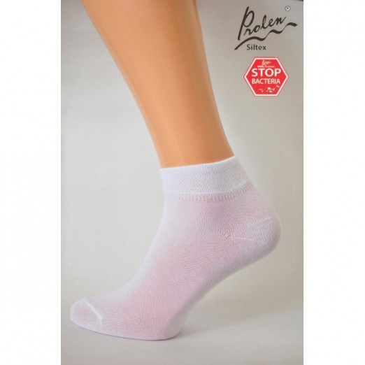 Kotníkové ponožky Obi bílé