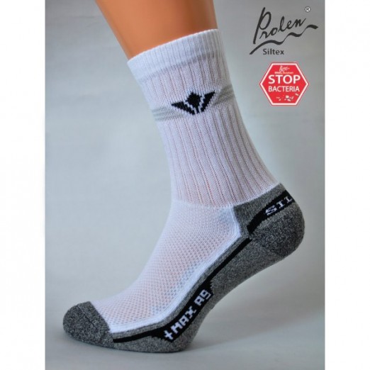 Sportovní ponožky Sito bílo šedé