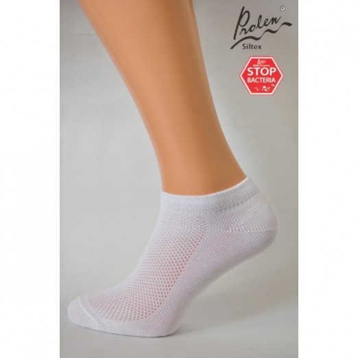 Kotníkové ponožky Fit bílé