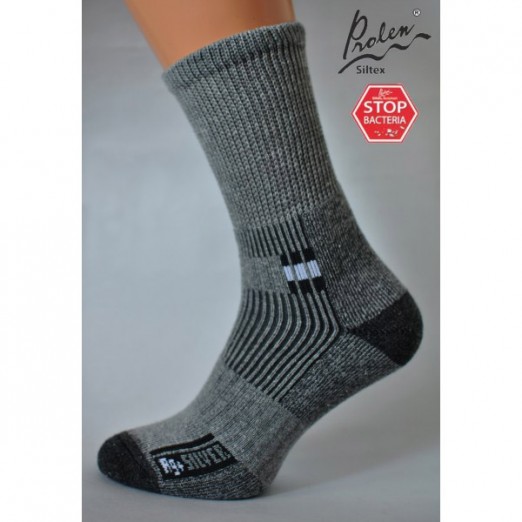 Teplé ponožky Super šedé